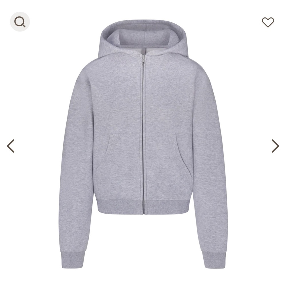 SKIMS classic zip up hoodie